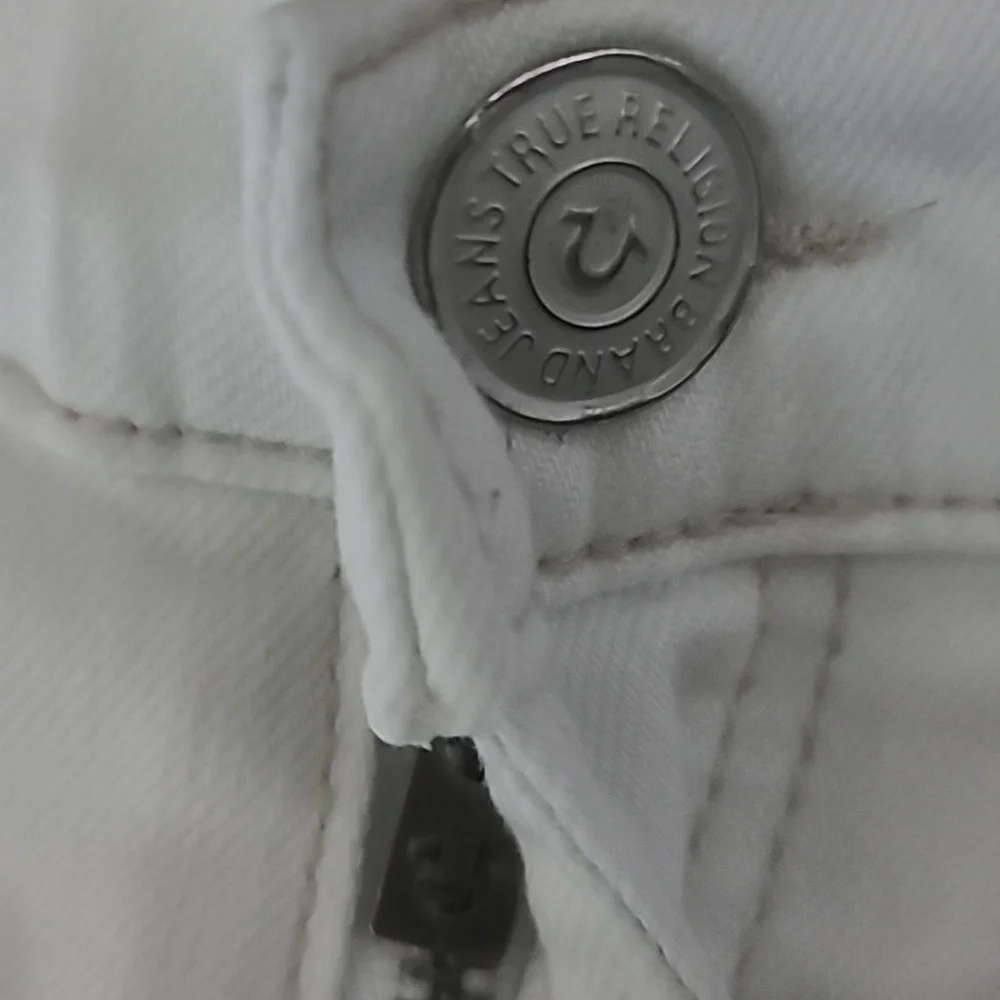 True Religion Rocco Relaxed Skinny White Jeans Comfy SZ 31x32 NWT